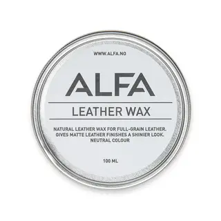 Alfa Leather Wax 100ml Naturlig som voks impregnerer skinnsko