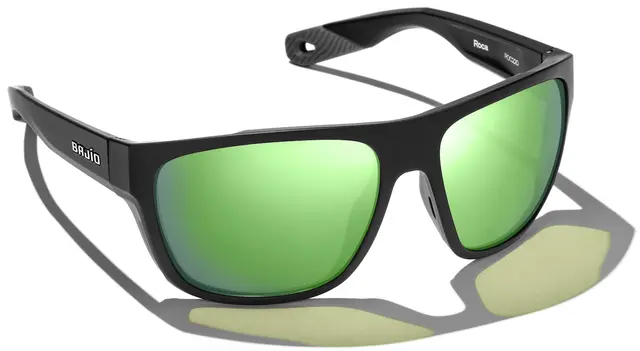 Bajio Las Rocas Matt Black +2.0 Green Mirror Polycarbonate solbriller 