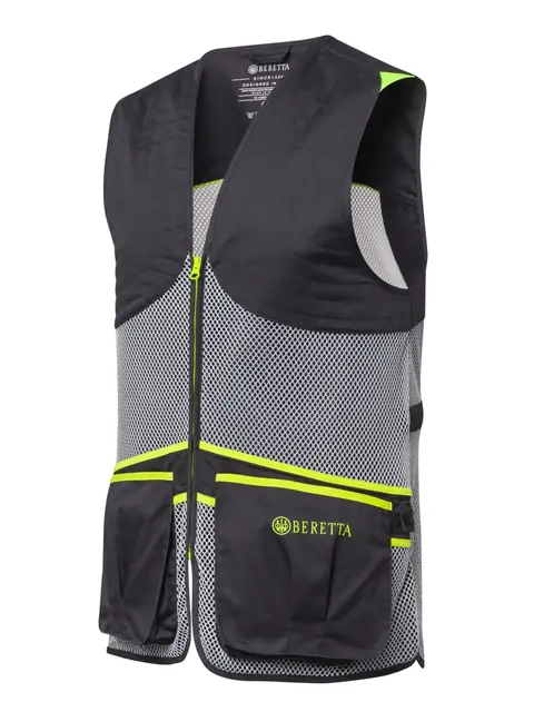 Beretta Full Mesh Vest Black & Gray 3XL Lett og luftig skytevest for varme dager 