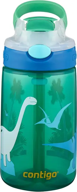 Contigo Kids Cleaneble Green Dino 100% lekkasjefri drikkeflaske 