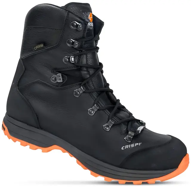 Crispi Oppdal GTX Black/Orange 47 Lett og halvhøy jaktstøvel med GoreTex 