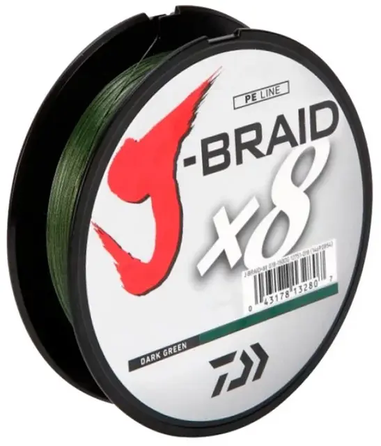 Daiwa J-Braid X8 150m 0,16 mm Dark Green 