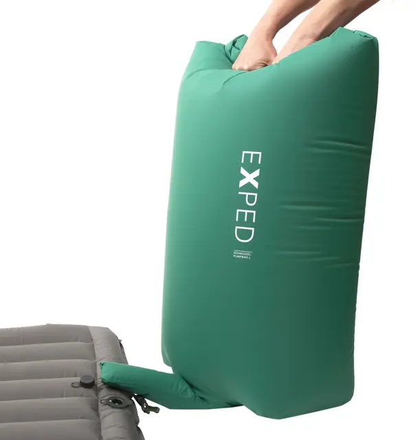 Exped Schnozzel Pumpbag pine L Pumpe og pakksekk i ett 