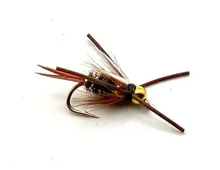 Prince Nymph-Double Bead Brown #10