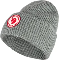 Fj&#228;llr&#228;ven 1960 Logo Hat Grey Robust strikkelue i lammeull