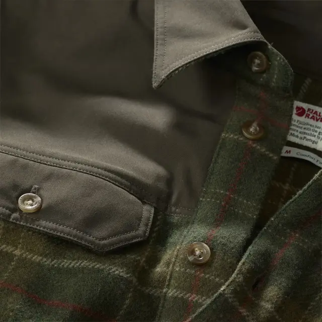 Fjällräven Granit Shirt M Green L Laurel Green, herre 