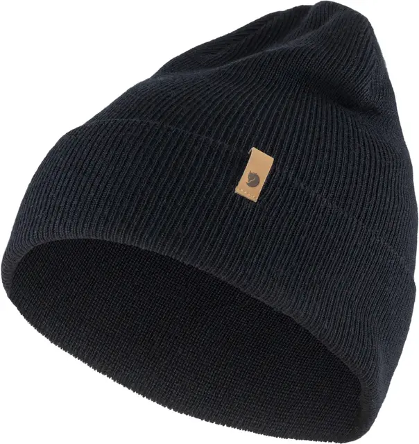 Fjällräven Classic Knit Hat Dark Navy Strikkelue i merinoull 