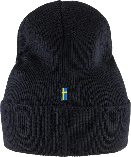 Fjällräven Classic Knit Hat Dark Navy Strikkelue i merinoull 