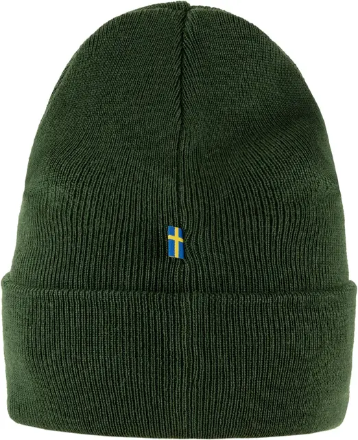 Fjällräven Classic Knit Hat Deep Forest Strikkelue i merinoull 