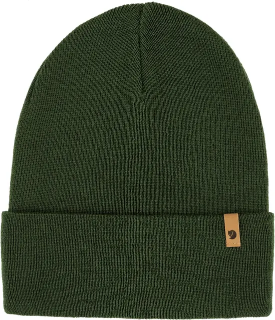 Fjällräven Classic Knit Hat Deep Forest Strikkelue i merinoull 