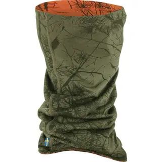 Fj&#228;llr&#228;ven Lappland Neck Gaiter Camo Lett hals i Green Camo-Orange Multi Camo