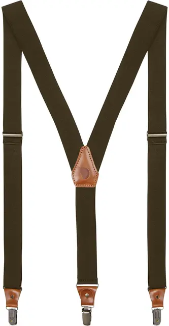 Fjällräven Singi Clip Suspenders Olive Justerbare elastiske bukseseler 