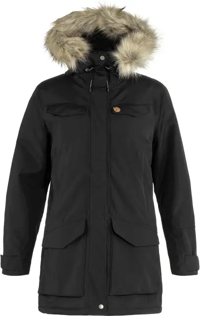 Fjällräven Nuuk Parka W Black S Komfortabel og varm parkas til dame 