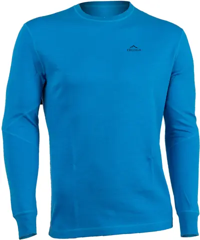 Fjellulla men&#39;s crew neck Blue Deilig merinoull undert&#248;y med AntiBug