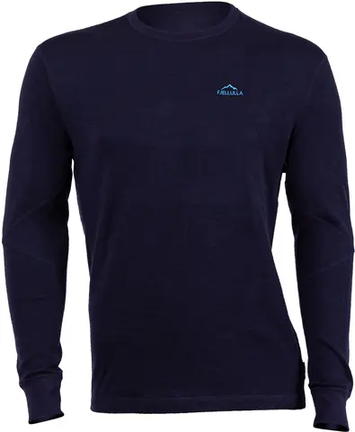 Fjellulla men&#39;s crew neck Deep blue Deilig merinoull undert&#248;y med AntiBug