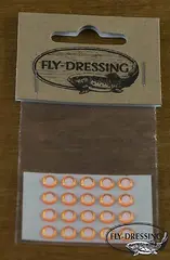 Flydressing Epoxy Eyes white/orange 5,5mm