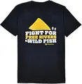 Free Rivers & Wild Fish HW T-Shirt L Heavyweight, Black