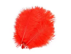 Frödin Ostrich Hackles Blood Red Blood Red