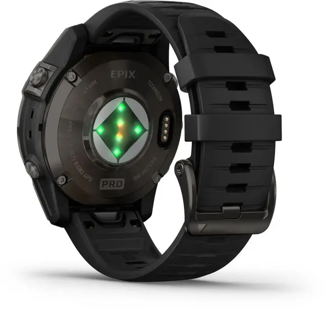 Garmin epix Pro Gen 2 Sapphire Edt 47mm Karbongrå DLC-titan med sort rem 