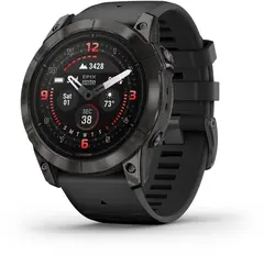 Garmin epix Pro Gen 2 Sapphire Edt 51mm Karbongr&#229; DLC-titan med sort rem 