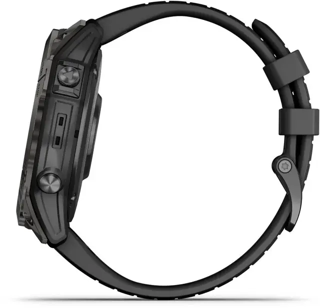 Garmin epix Pro Gen 2 Sapphire Edt 51mm Karbongrå DLC-titan med sort rem 