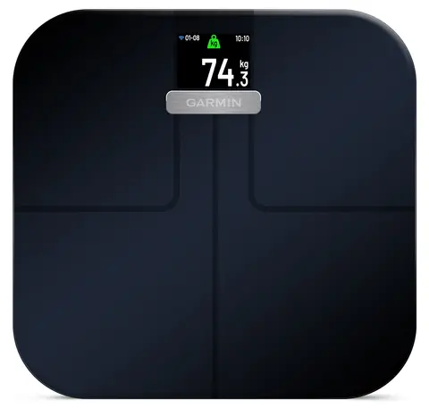 Garmin Index S2 Smart Scale Sort Smartvekt med tr&#229;dl&#248;se funksjoner