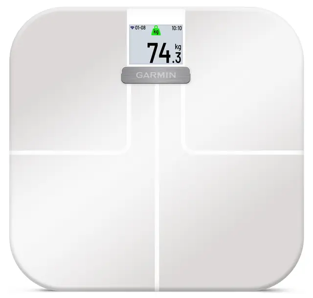 Garmin Index S2 Smart Scale Hvit Smartvekt med trådløse funksjoner 