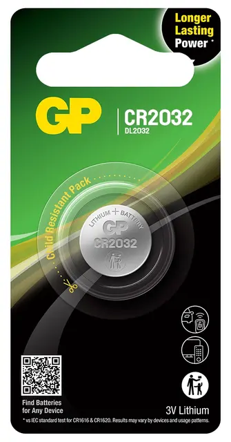 GP Lithium Cell CR2032 1- pack 