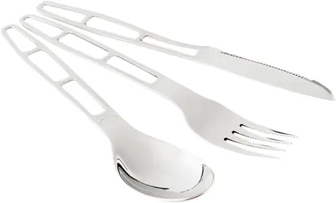 GSI Glacier Utensil Set Kniv, gaffel og skje