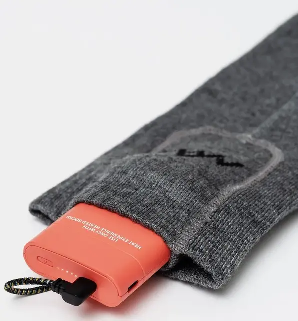 HeatX Heated Everyday Socks V2 Grey M EU40/42 