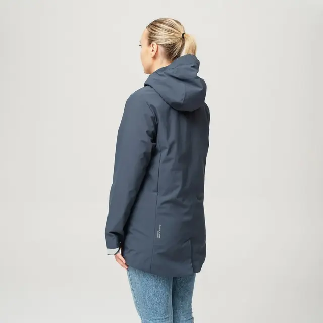 HeatX Heated Oslo Coat Womens Navy S Allsidig jakke med elektrisk varme 