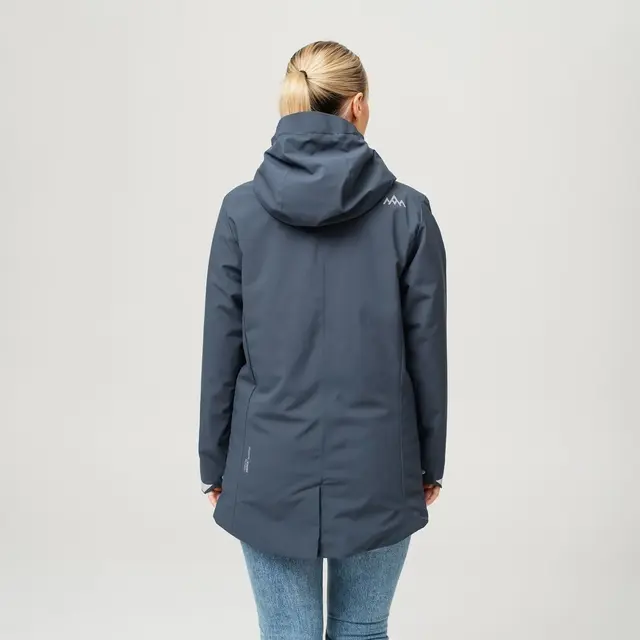 HeatX Heated Oslo Coat Womens Navy S Allsidig jakke med elektrisk varme 