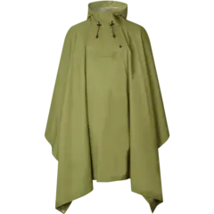 Seeland Taxus rain Poncho Martini Olive Komprimerbar og vanntett regnponcho