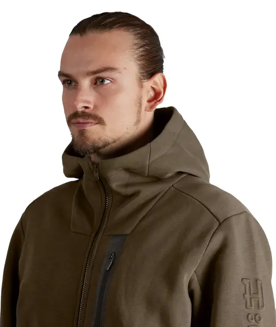 Härkila Hoodie Willow Green S Tykk og god hettejakke med glidelås 