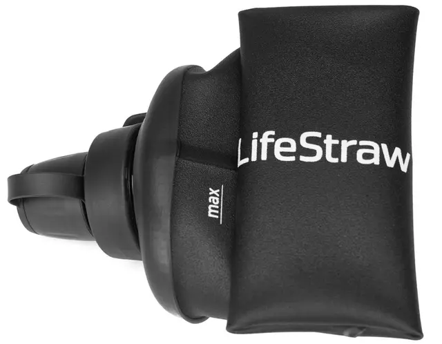 Lifestraw Peak Squeeze 1L Dark Grey Komprimerbar flaske med filter 