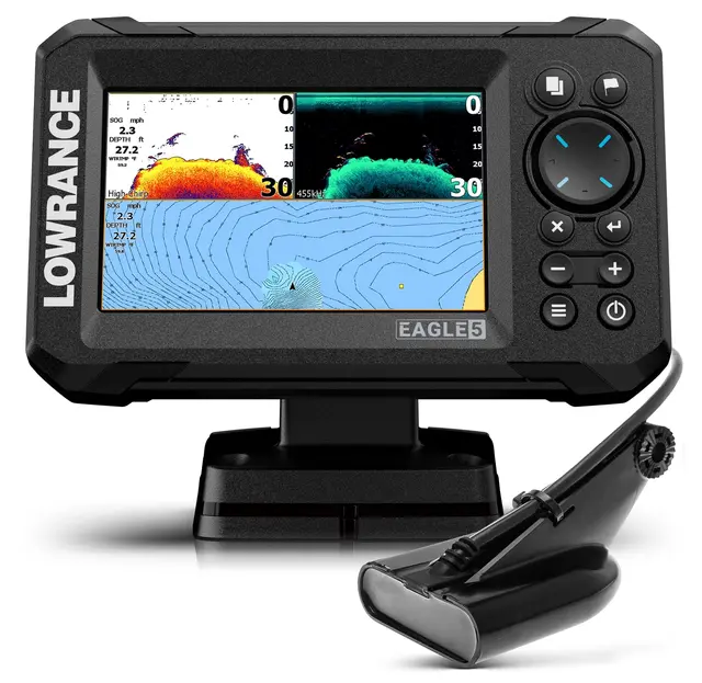 Lowrance Eagle 5" 50/200 HDI Ekkolodd og kartplotter med svinger 