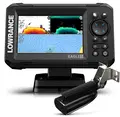 Lowrance Eagle 5&quot; SplitShot HD Ekkolodd og kartplotter med svinger