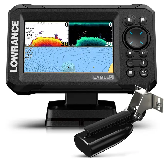 Lowrance Eagle 5" SplitShot HD Ekkolodd og kartplotter med svinger 