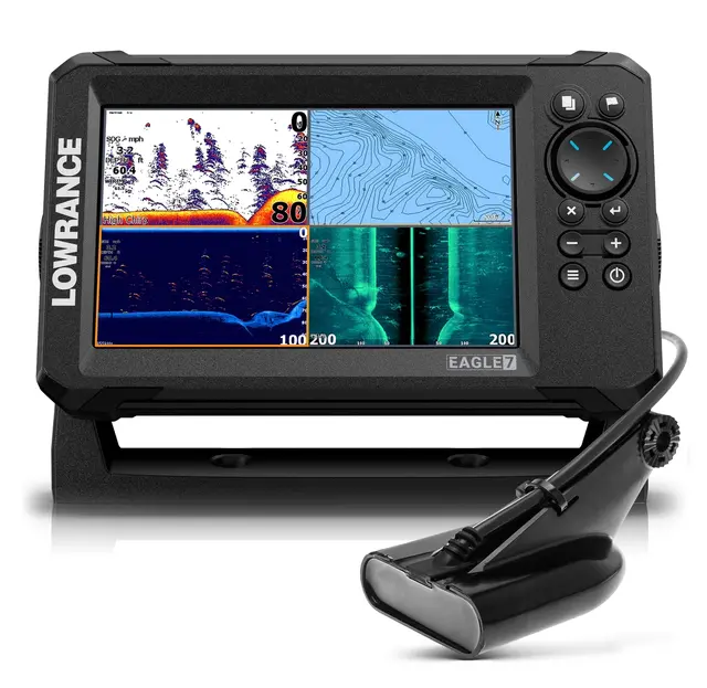 Lowrance Eagle 7" 50/200 HDI Ekkolodd og kartplotter med svinger 