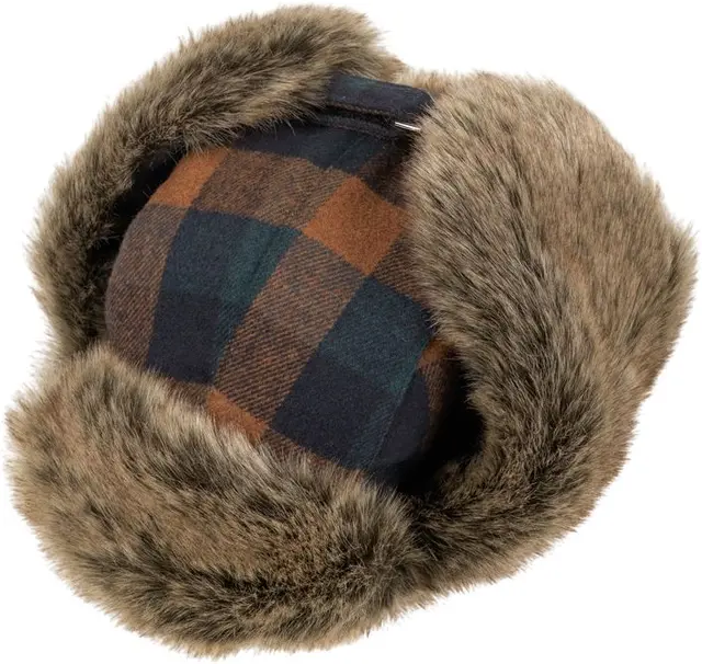 MJM Trapper Rex 32 Faux Fur Rust L Rust Check 