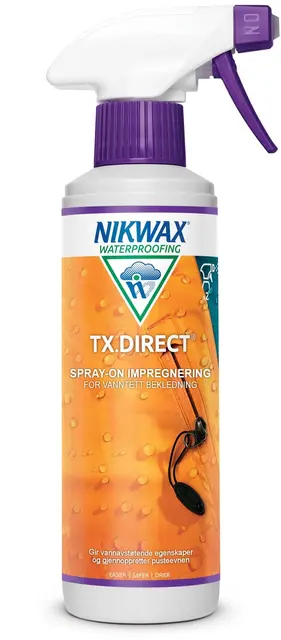 Nikwax TX.Direct Spray 300 ml Impregnering av alle tekstiler og utstyr 