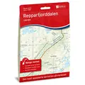 Nordeca Norges-serien Repparfjorddalen Turkart i Norge-serien med 1:50.000