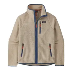 Patagonia M Retro Pile Jkt M Dark Natural w/Utility Blue Fleecejakke