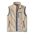 Patagonia Retro Pile Vest L Dark Natural w/Utility Blue