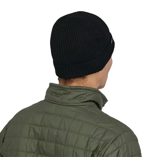 Patagonia Fishermans Rolled Beanie Black One Size 