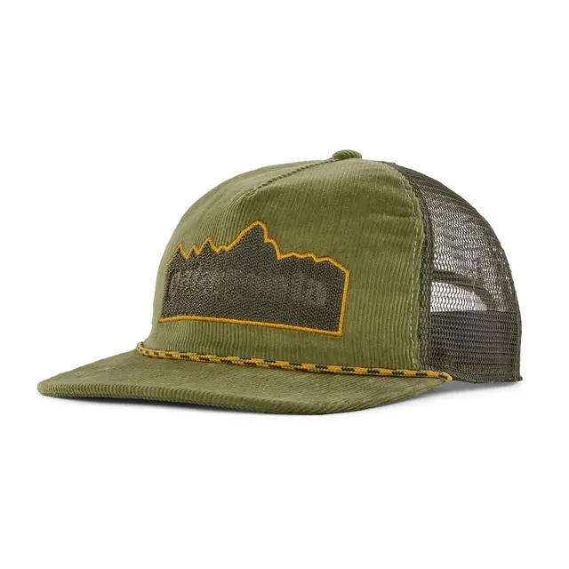 Patagonia Fly Catcher Hat Fitz Roy Frame: Buckhorn Green 