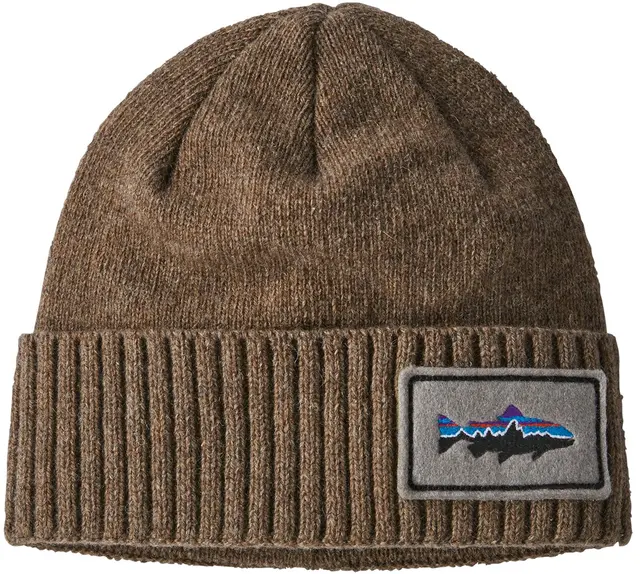 Patagonia Brodeo Beanie Ash Tan One Size lue 