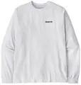 Patagonia LS P-6 Responsibili-Tee L White LongSleeve t-shirt med logo