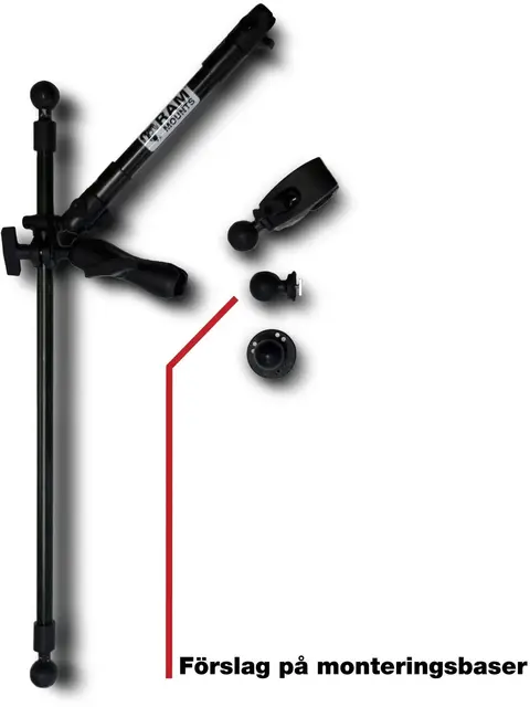 RAM Kayak 360 Live Pole Mount Justerbart feste til live-givere C-kule 