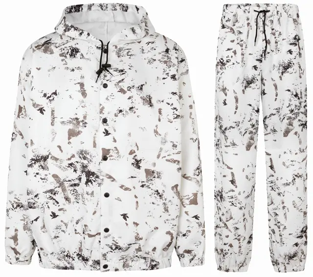 Seeland Winter Camo Set InVis White L Overtrekkssett vinterkamuflasje 